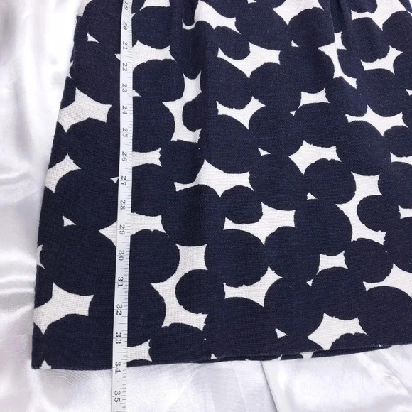 Loft Shift Dress Women's Size 6P Sleeveless Blue & White w/Pockets - Picture 7 of 13